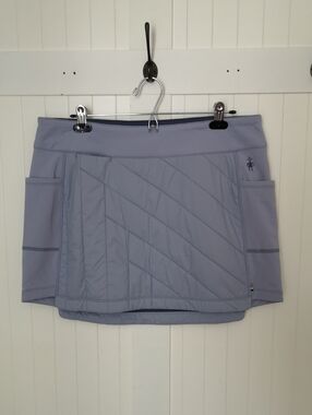 New with Tags Smartwool Women's Sport Skirt Size Large Icy Nightfall Blue